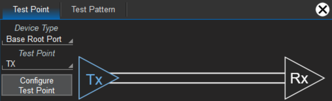 测试点配置器根据所选测试点自动配置软件,使测试变得更加容易。 PCIe 一致性发射器测试、PCIe 基础发射器测试、PCIe CEM 发射器测试的测试点选择。