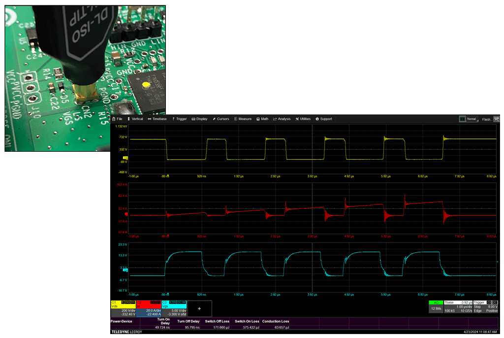 使用光学探针 HV 测量 GaN 栅极驱动信号