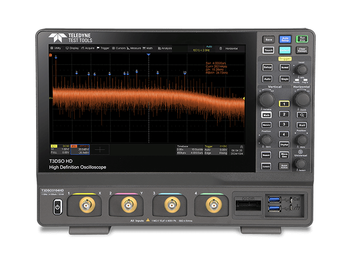 t3dso3000hd 示波器正面