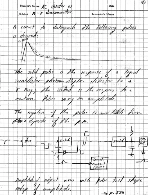 Walter LeCroy 在 Nevis Labs 时的 N-gamma 鉴别器设计和撰写。