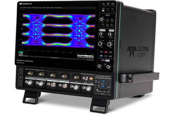 WaveMaster 8650HD 65 GHz 高带宽示波器显示 PAM4 眼图。