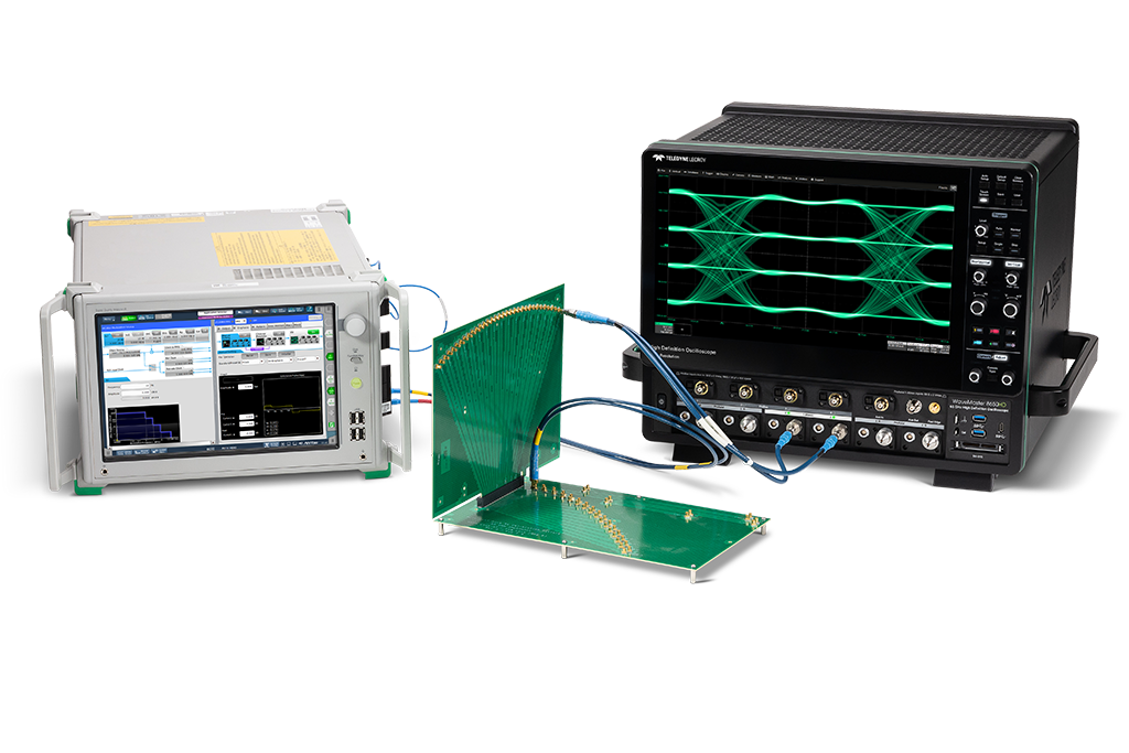 WaveMaster 8000HD 示波器和 Anrtisu MP1900 误码率测试 BERT 测试设备,用于 PCIe 一致性测试和 PCIe 调试